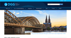 Desktop Screenshot of dggeriatrie.de